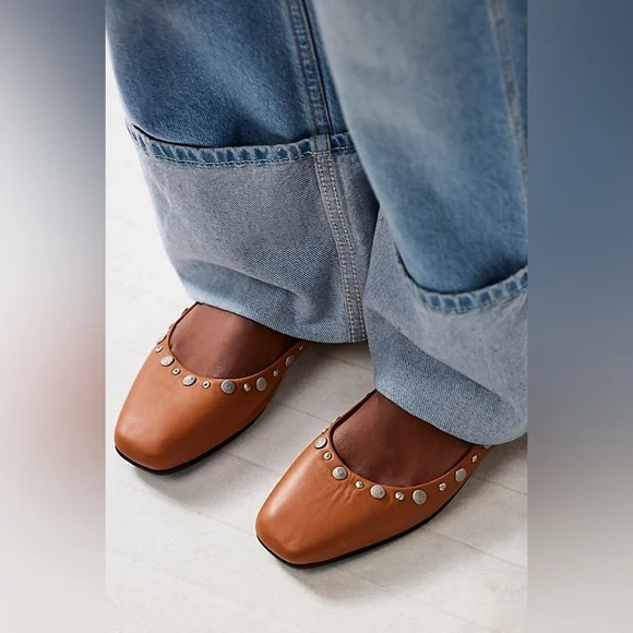 New Free People Mystic Mary Jane Flats - Picture 2 of 11